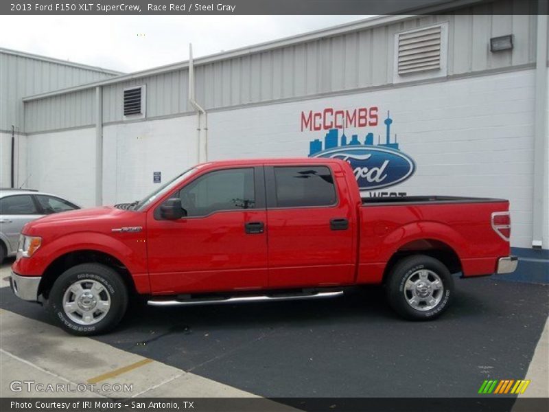 Race Red / Steel Gray 2013 Ford F150 XLT SuperCrew