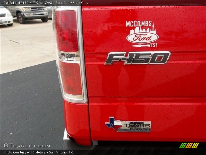 Race Red / Steel Gray 2013 Ford F150 XLT SuperCrew