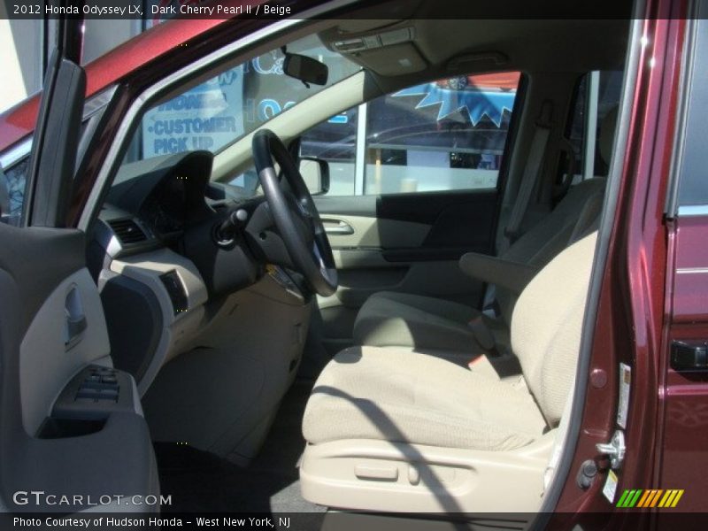 Dark Cherry Pearl II / Beige 2012 Honda Odyssey LX