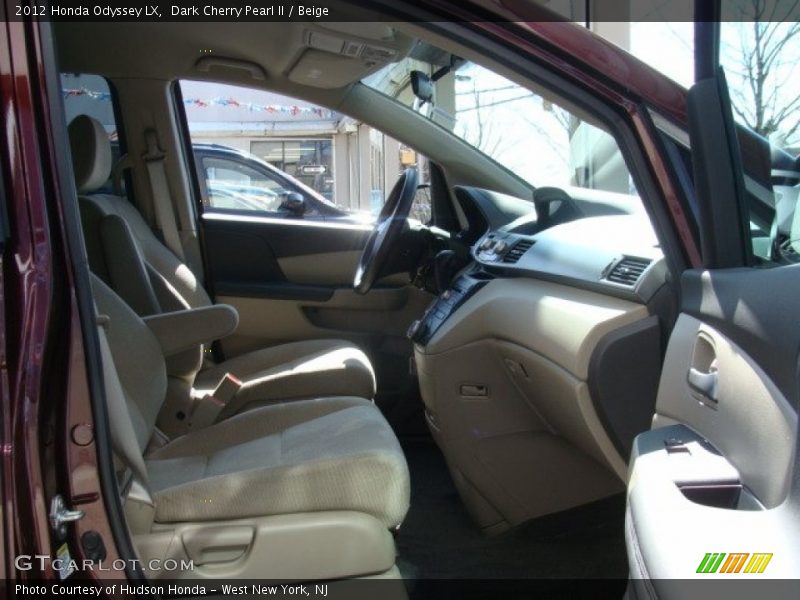 Dark Cherry Pearl II / Beige 2012 Honda Odyssey LX