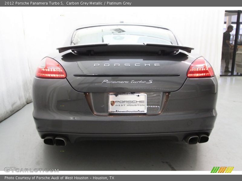 Carbon Grey Metallic / Platinum Grey 2012 Porsche Panamera Turbo S