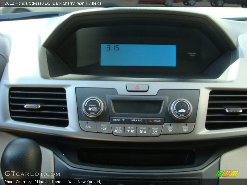Dark Cherry Pearl II / Beige 2012 Honda Odyssey LX