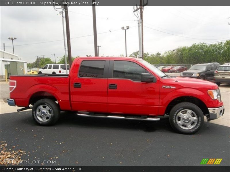 Race Red / Steel Gray 2013 Ford F150 XLT SuperCrew