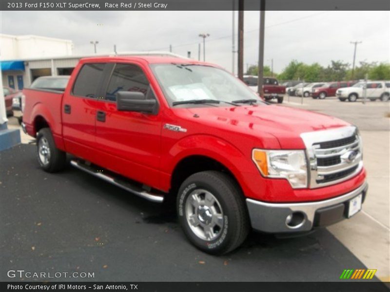 Race Red / Steel Gray 2013 Ford F150 XLT SuperCrew