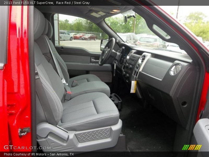 Race Red / Steel Gray 2013 Ford F150 XLT SuperCrew