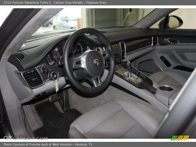 Platinum Grey Interior - 2012 Panamera Turbo S 