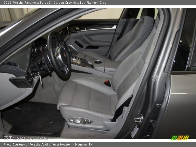  2012 Panamera Turbo S Platinum Grey Interior