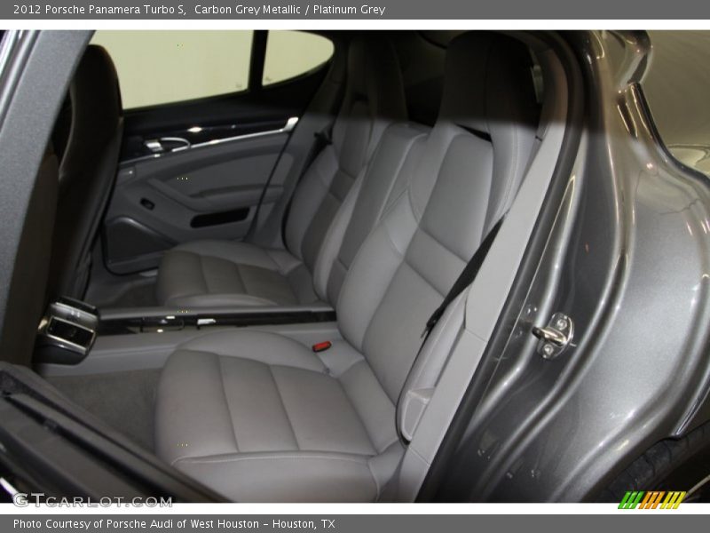 Rear Seat of 2012 Panamera Turbo S