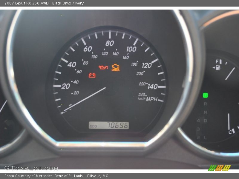Black Onyx / Ivory 2007 Lexus RX 350 AWD