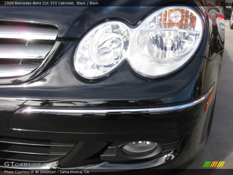 Black / Black 2009 Mercedes-Benz CLK 350 Cabriolet