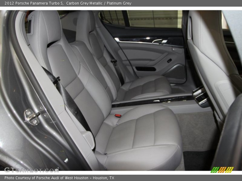 Rear Seat of 2012 Panamera Turbo S