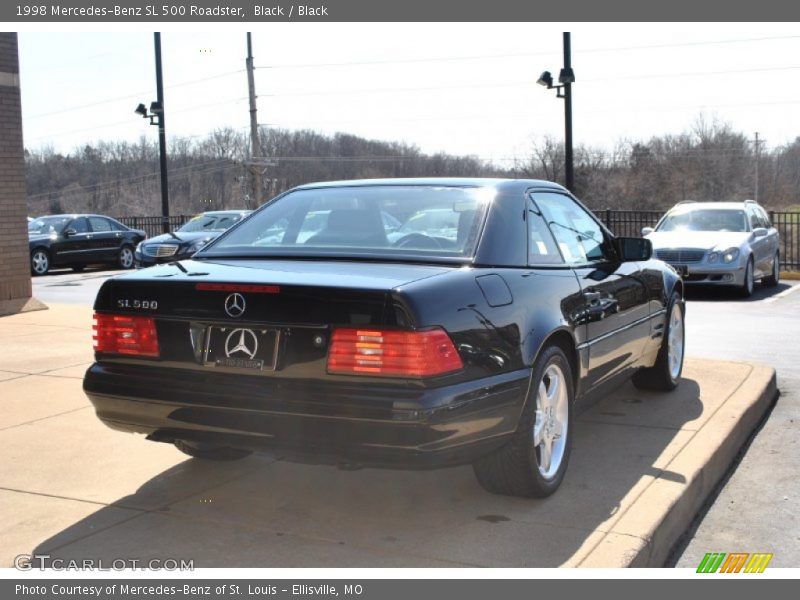 Black / Black 1998 Mercedes-Benz SL 500 Roadster