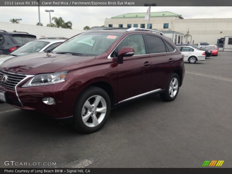Claret Red Mica / Parchment/Espresso Birds Eye Maple 2013 Lexus RX 350