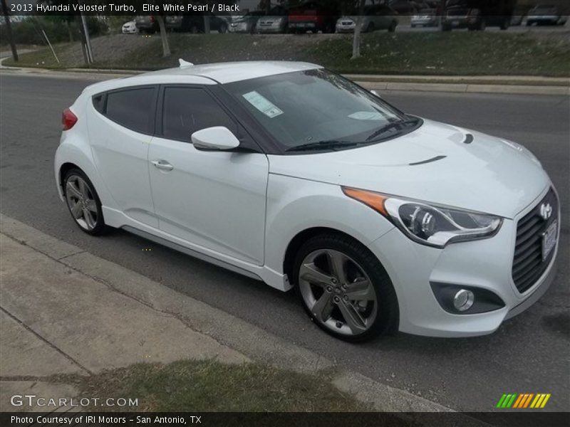 Elite White Pearl / Black 2013 Hyundai Veloster Turbo