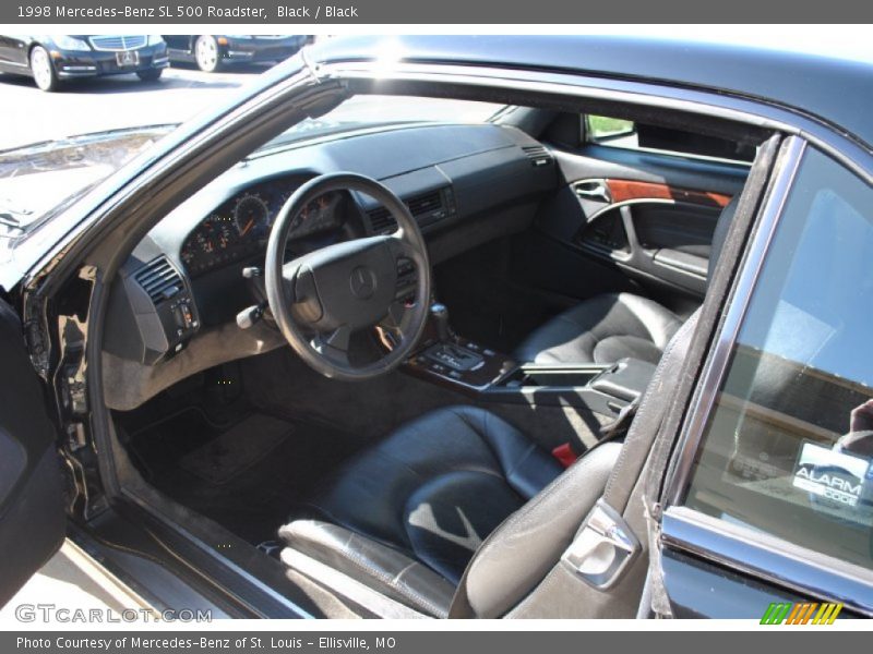Black / Black 1998 Mercedes-Benz SL 500 Roadster