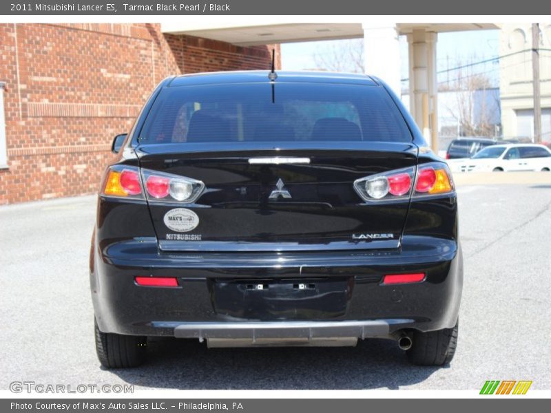 Tarmac Black Pearl / Black 2011 Mitsubishi Lancer ES