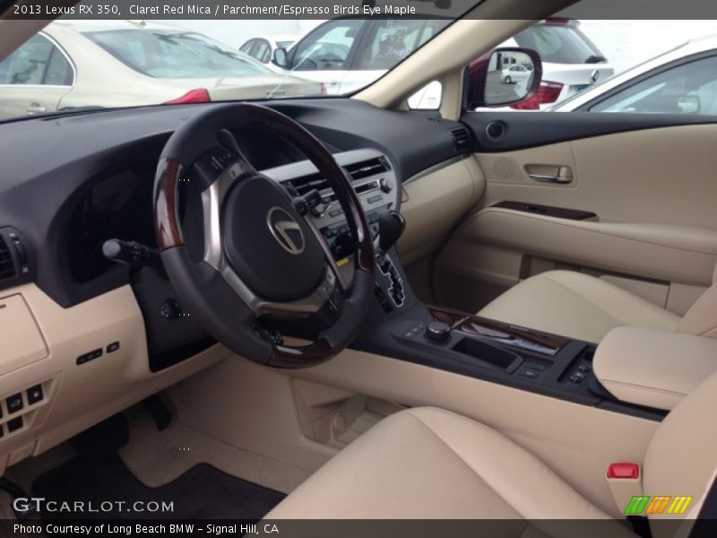 Claret Red Mica / Parchment/Espresso Birds Eye Maple 2013 Lexus RX 350