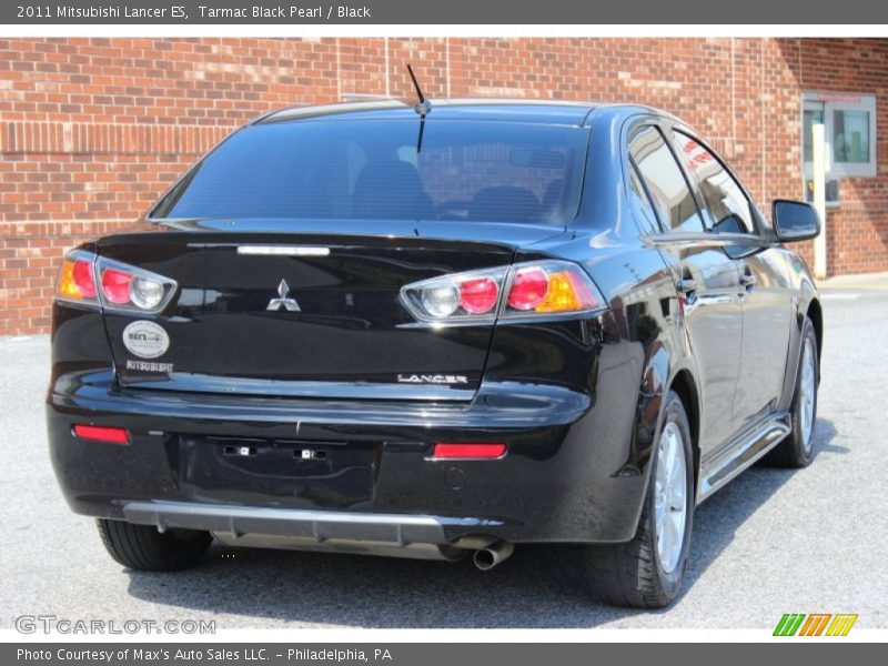 Tarmac Black Pearl / Black 2011 Mitsubishi Lancer ES