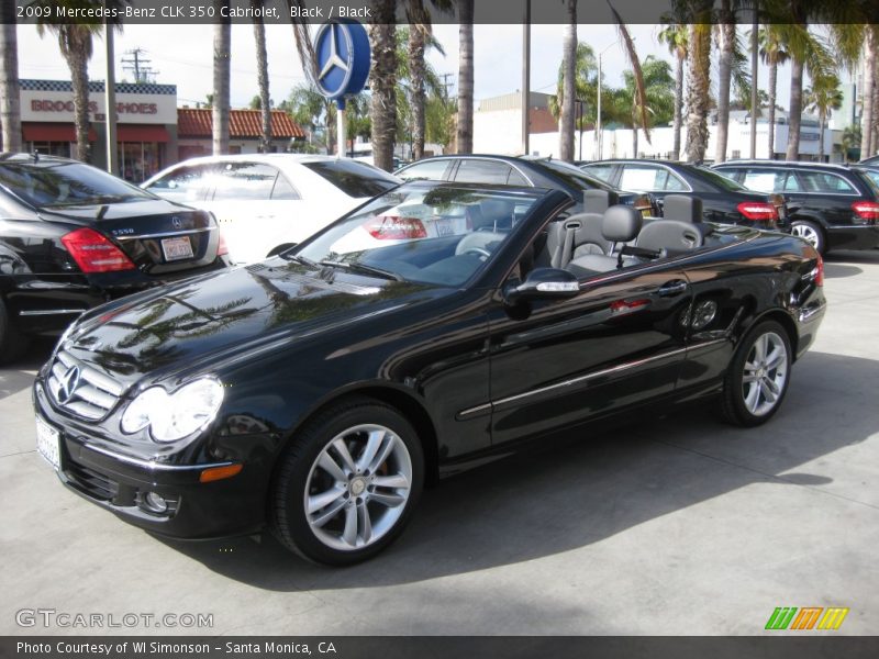 Black / Black 2009 Mercedes-Benz CLK 350 Cabriolet