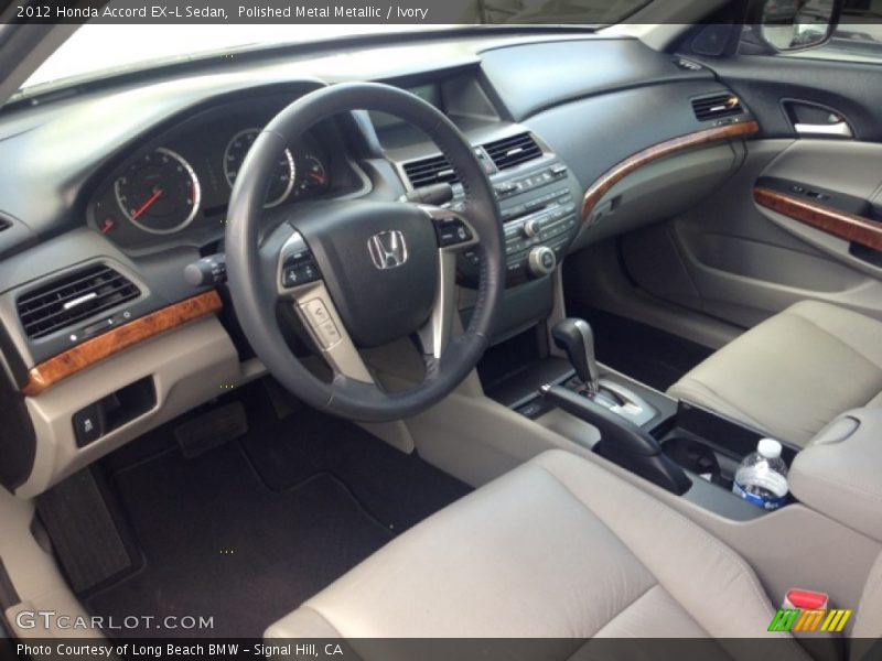 Ivory Interior - 2012 Accord EX-L Sedan 