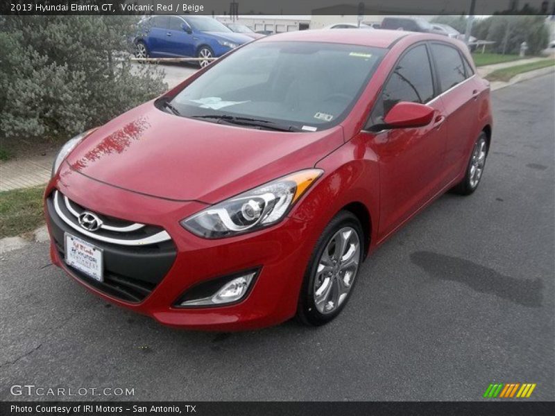 Volcanic Red / Beige 2013 Hyundai Elantra GT