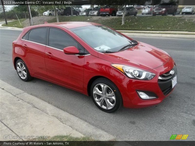 Volcanic Red / Beige 2013 Hyundai Elantra GT