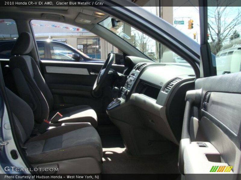 Glacier Blue Metallic / Gray 2010 Honda CR-V EX AWD