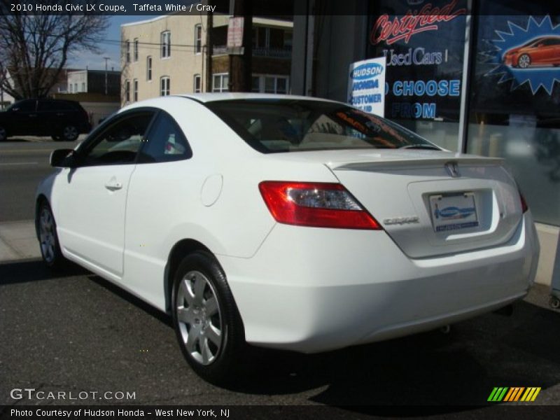 Taffeta White / Gray 2010 Honda Civic LX Coupe