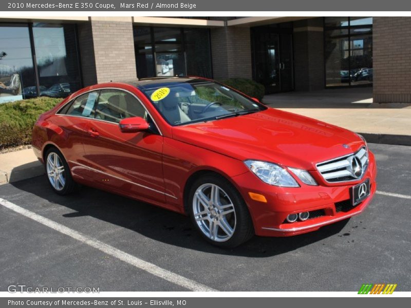 Mars Red / Almond Beige 2010 Mercedes-Benz E 350 Coupe