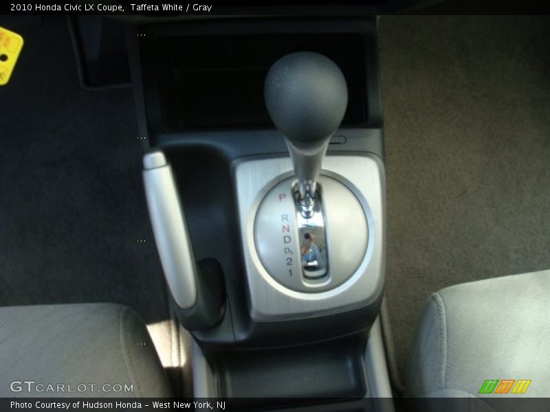 Taffeta White / Gray 2010 Honda Civic LX Coupe