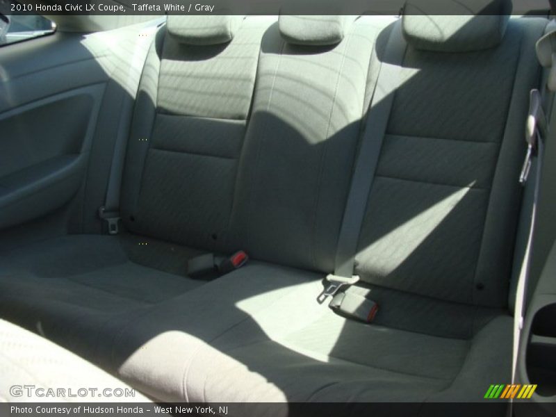 Taffeta White / Gray 2010 Honda Civic LX Coupe