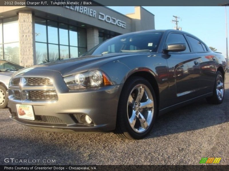 Tungsten Metallic / Black 2012 Dodge Charger R/T