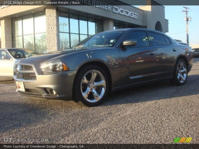 Tungsten Metallic / Black 2012 Dodge Charger R/T