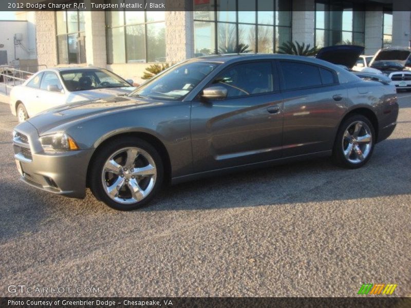 Tungsten Metallic / Black 2012 Dodge Charger R/T