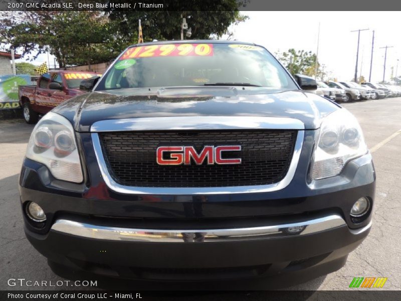 Deep Blue Metallic / Titanium 2007 GMC Acadia SLE