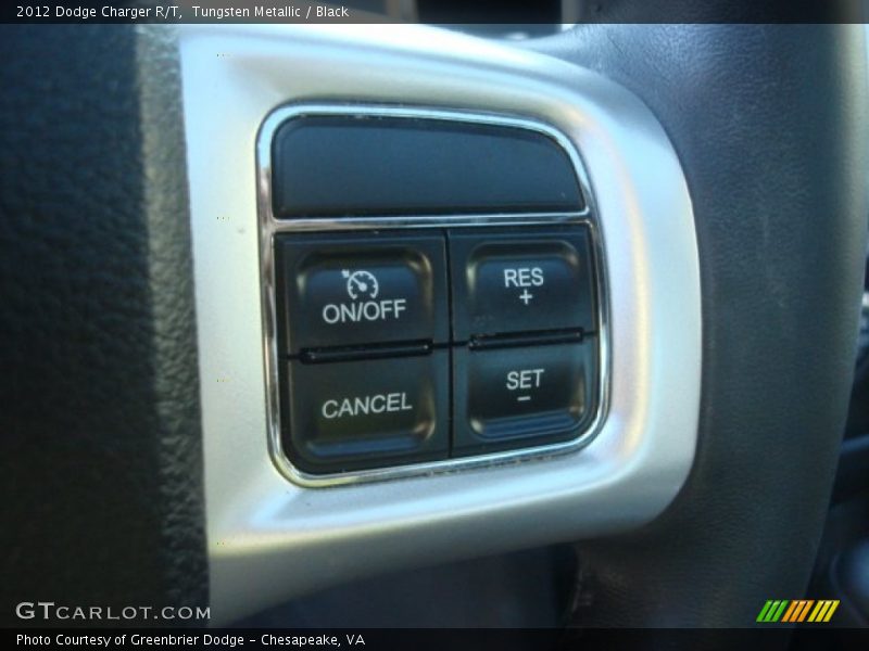 Tungsten Metallic / Black 2012 Dodge Charger R/T