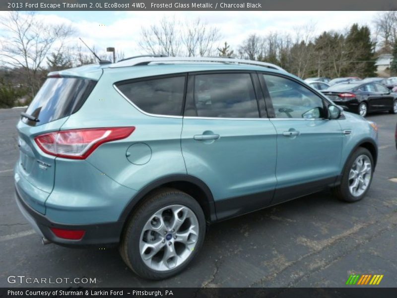 Frosted Glass Metallic / Charcoal Black 2013 Ford Escape Titanium 2.0L EcoBoost 4WD