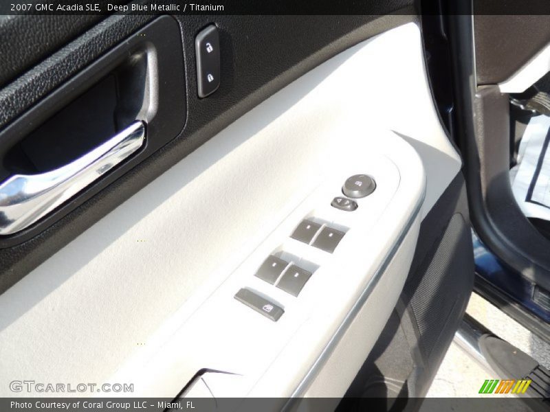 Deep Blue Metallic / Titanium 2007 GMC Acadia SLE