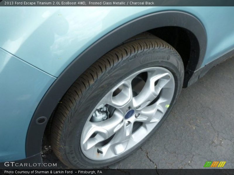 Frosted Glass Metallic / Charcoal Black 2013 Ford Escape Titanium 2.0L EcoBoost 4WD