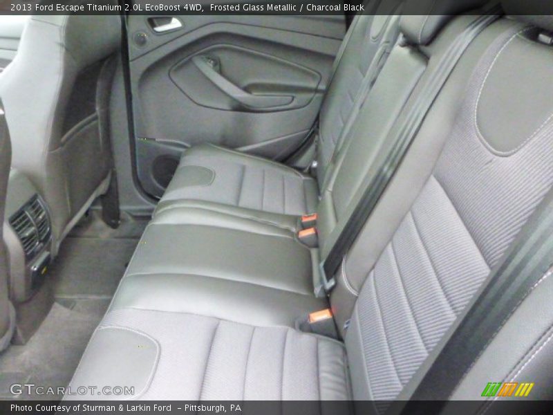 Frosted Glass Metallic / Charcoal Black 2013 Ford Escape Titanium 2.0L EcoBoost 4WD
