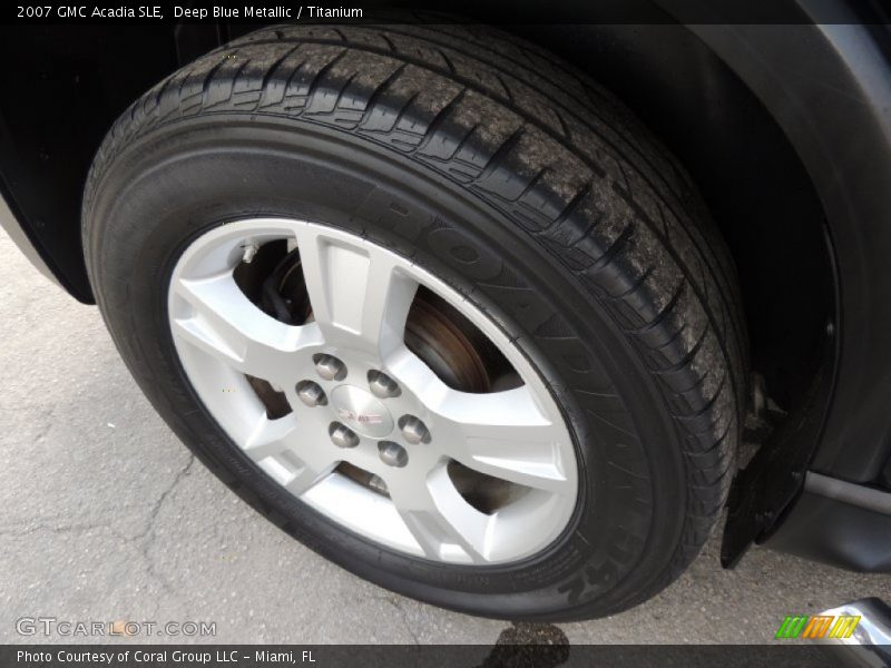 Deep Blue Metallic / Titanium 2007 GMC Acadia SLE
