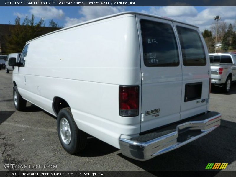 Oxford White / Medium Flint 2013 Ford E Series Van E350 Extended Cargo