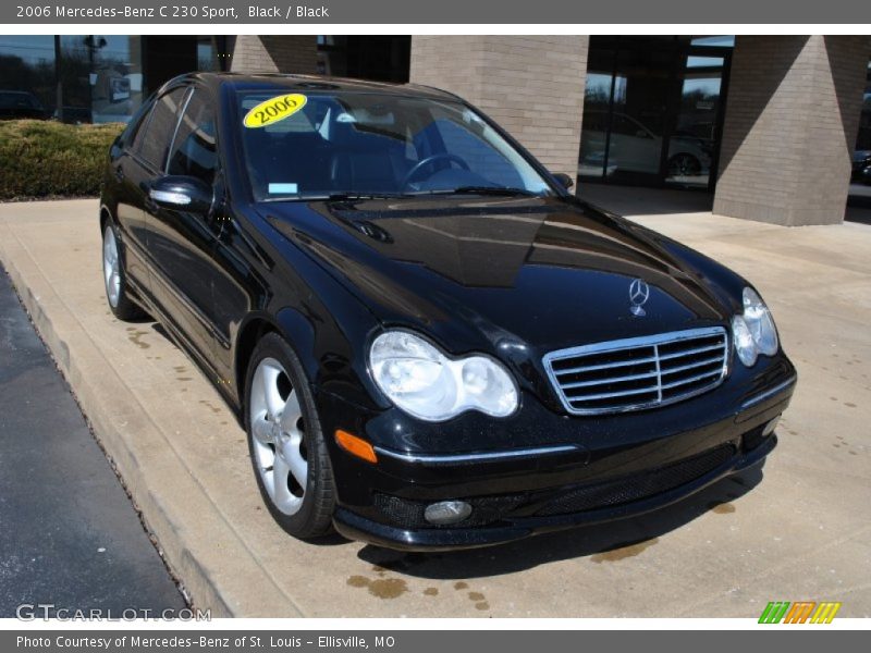 Black / Black 2006 Mercedes-Benz C 230 Sport