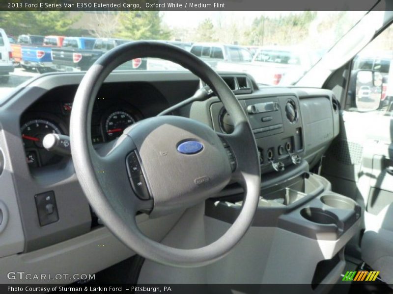 Oxford White / Medium Flint 2013 Ford E Series Van E350 Extended Cargo