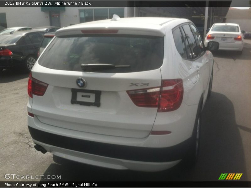 Alpine White / Black 2013 BMW X3 xDrive 28i