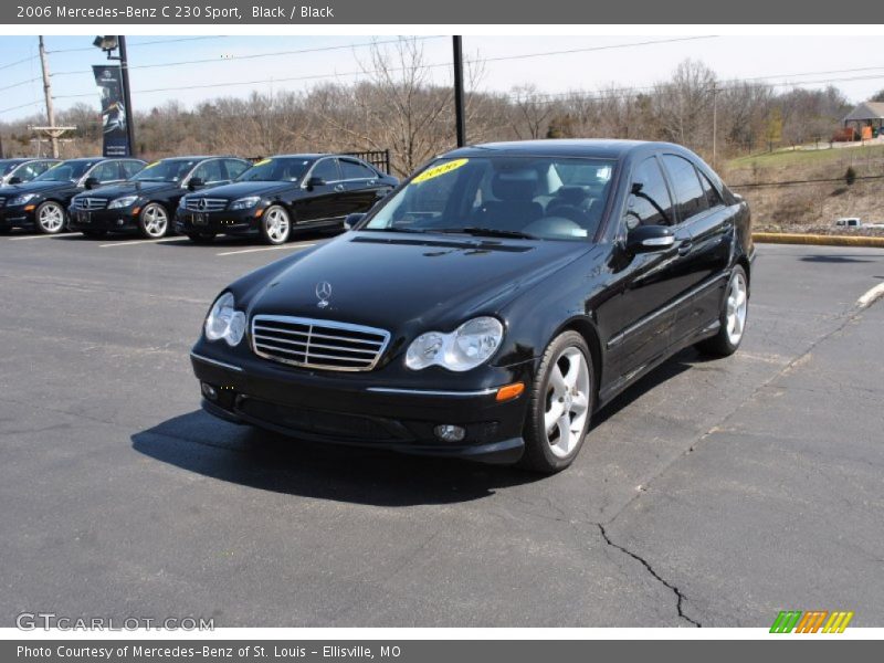 Black / Black 2006 Mercedes-Benz C 230 Sport