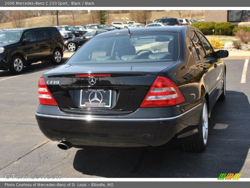 Black / Black 2006 Mercedes-Benz C 230 Sport