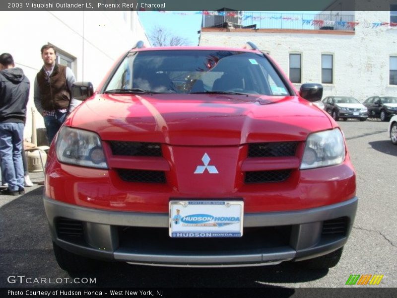 Phoenix Red / Charcoal 2003 Mitsubishi Outlander LS