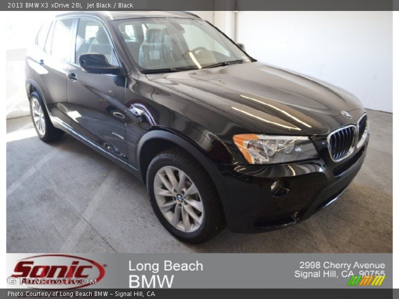Jet Black / Black 2013 BMW X3 xDrive 28i