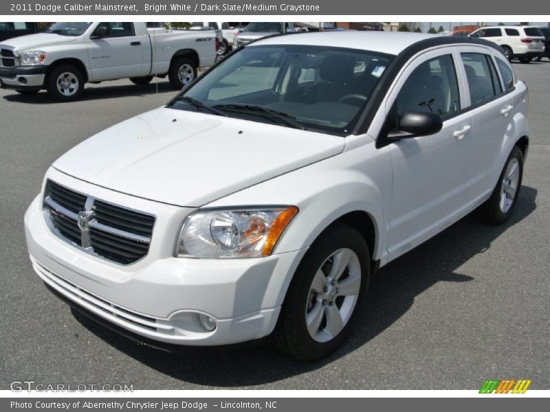 Bright White / Dark Slate/Medium Graystone 2011 Dodge Caliber Mainstreet